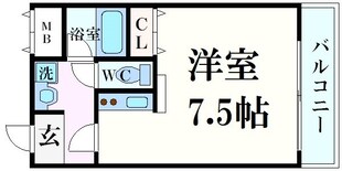 西宮駅 徒歩7分 2階の物件間取画像